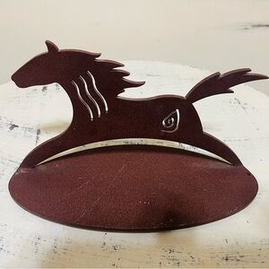 Rare Find Rustic Horse Silhouette Metal Wall Art